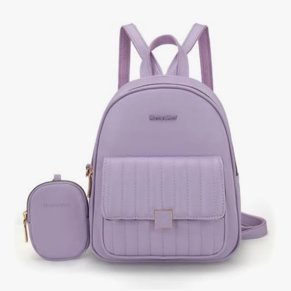 Montana West Mini Casual Backpack With Coin Pouch.
